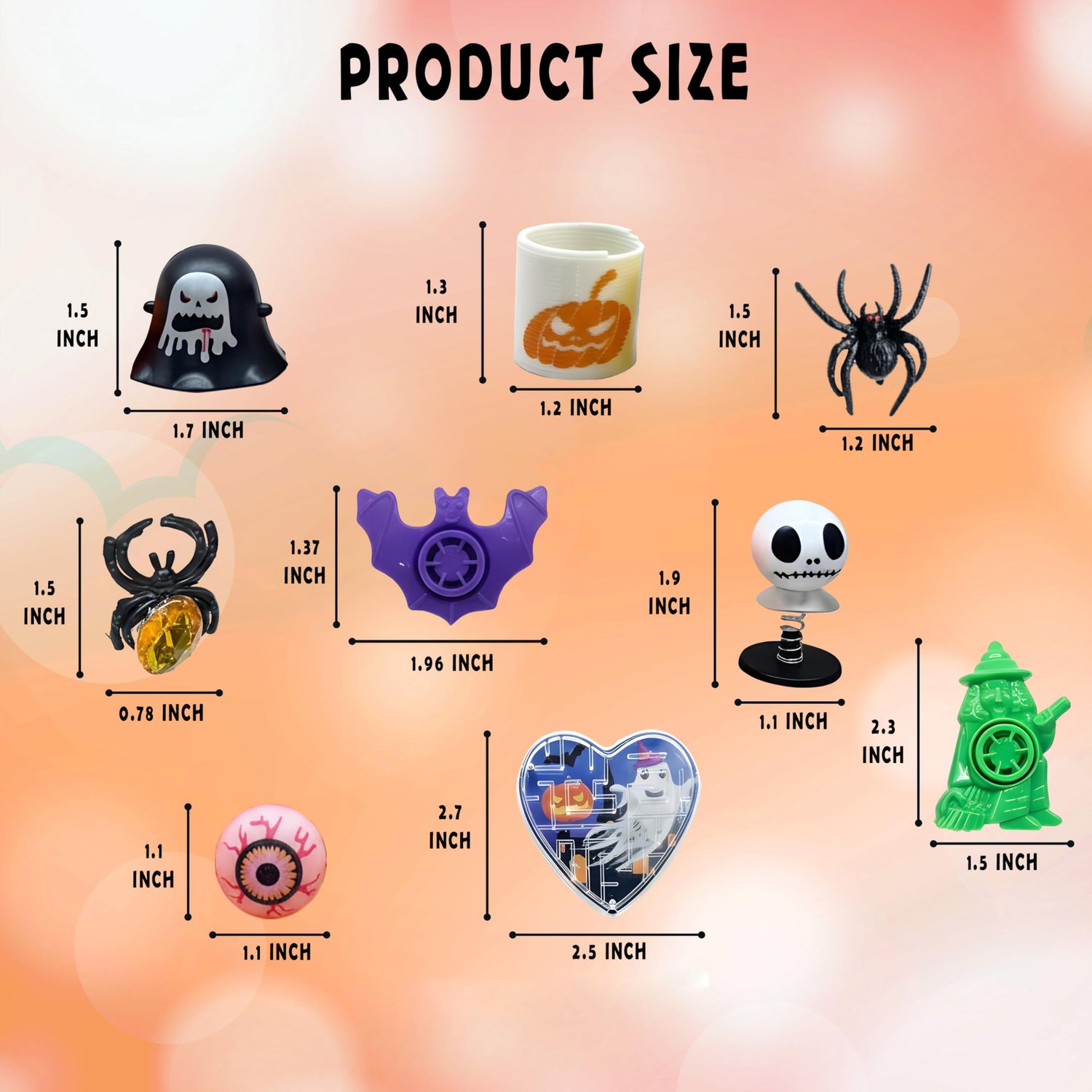 The Party Penguin Halloween Favors Bundle for Kids (80 PCS) – Trick-or-Treat Toys, Goodie Bag Fillers & Classroom Prizes | Gem Rings, Bounce Balls, Spiders, Whistles & More